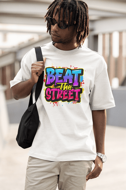 Beat the Street - Teez surdimensionné lourd de qualité supérieure 240 GSM