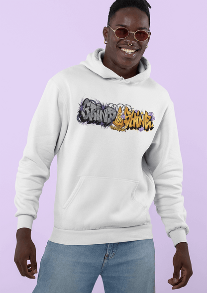 Grind &amp; Shine - Sweat à capuche surdimensionné épais de qualité supérieure 380 GSM