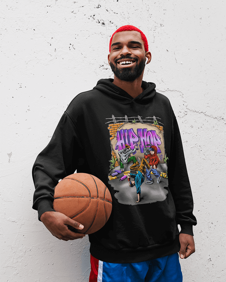 HipHop - Sweat à capuche surdimensionné épais de qualité supérieure 380 GSM