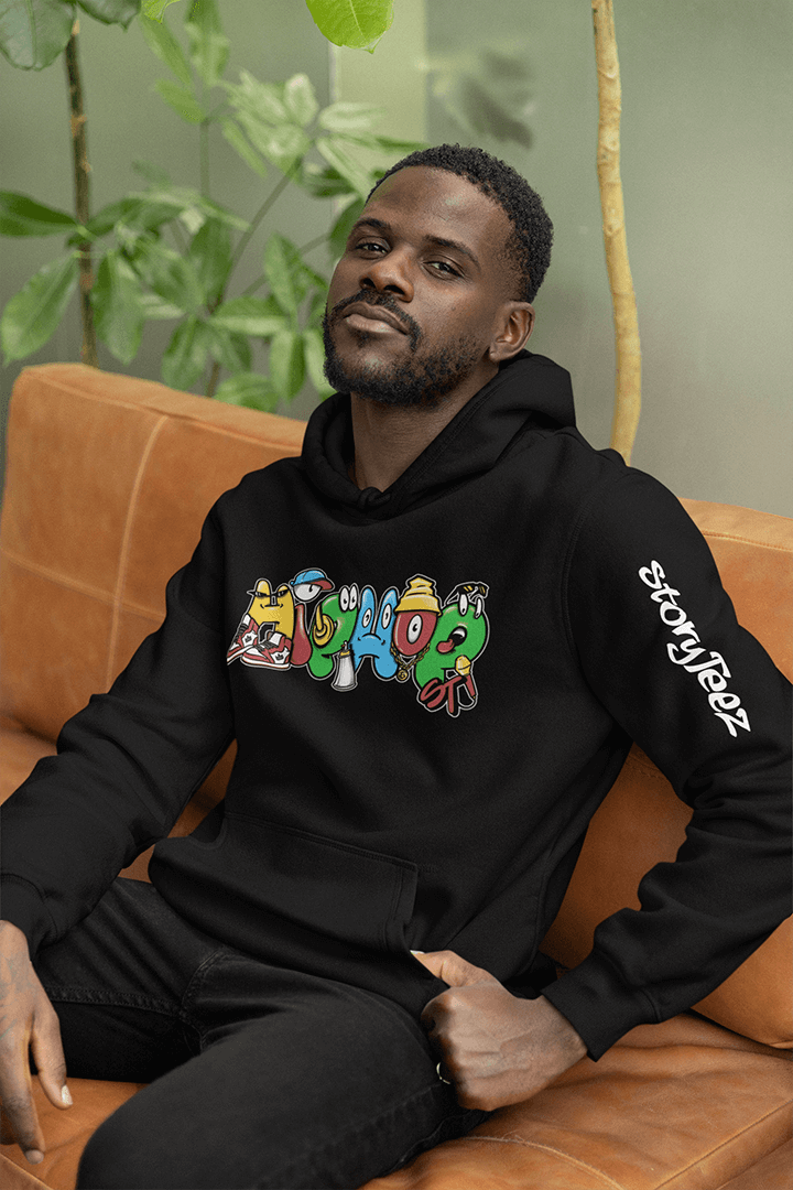 HipHop - Sweat à capuche surdimensionné épais de qualité supérieure 380 GSM