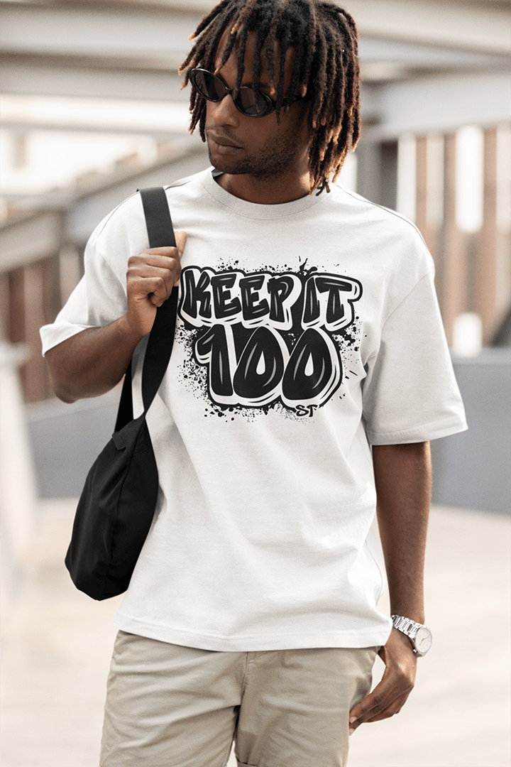 Keep it 100 - Teez surdimensionné lourd de qualité supérieure 240 GSM