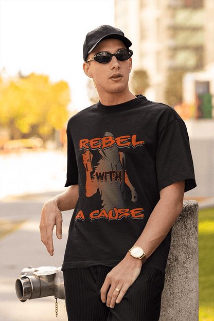 Rebel With a Cause - Premium Heavy Oversized Teez 240 GSM