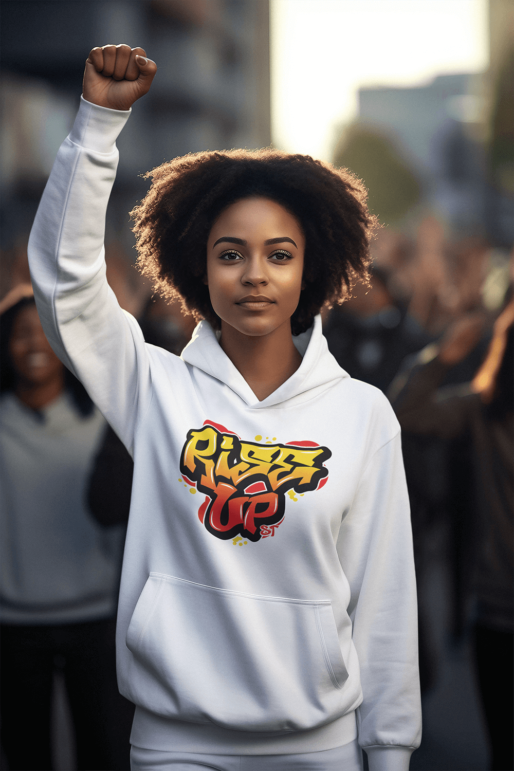 Rise Up - Sweat à capuche haut de gamme 280 GSM