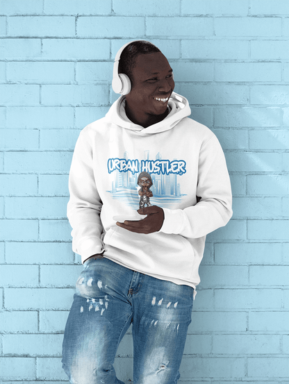 Urban Hustler - Sweat à capuche surdimensionné épais de qualité supérieure 380 GSM