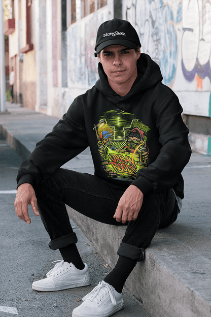 Urban Roots - Sweat à capuche surdimensionné épais de qualité supérieure 380 GSM